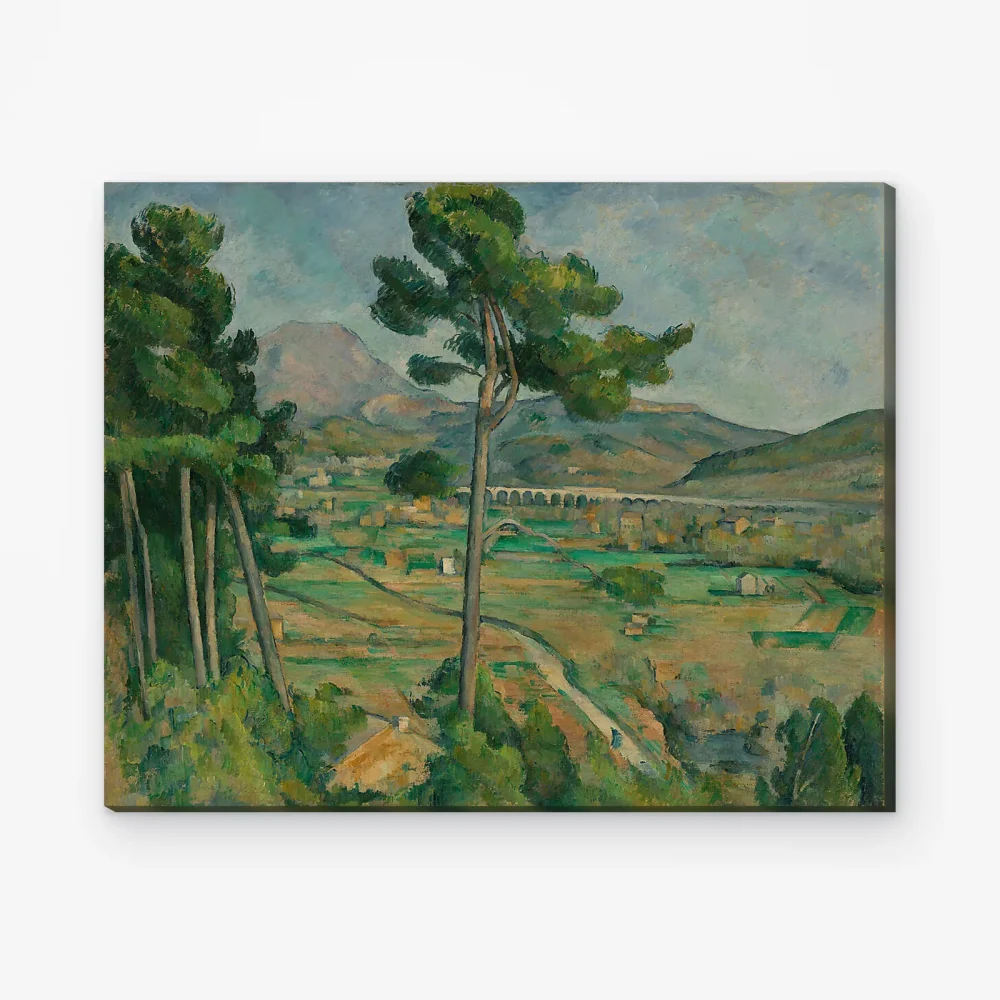 Pintar por Números - La montaña Sainte-Victoire y el viaducto