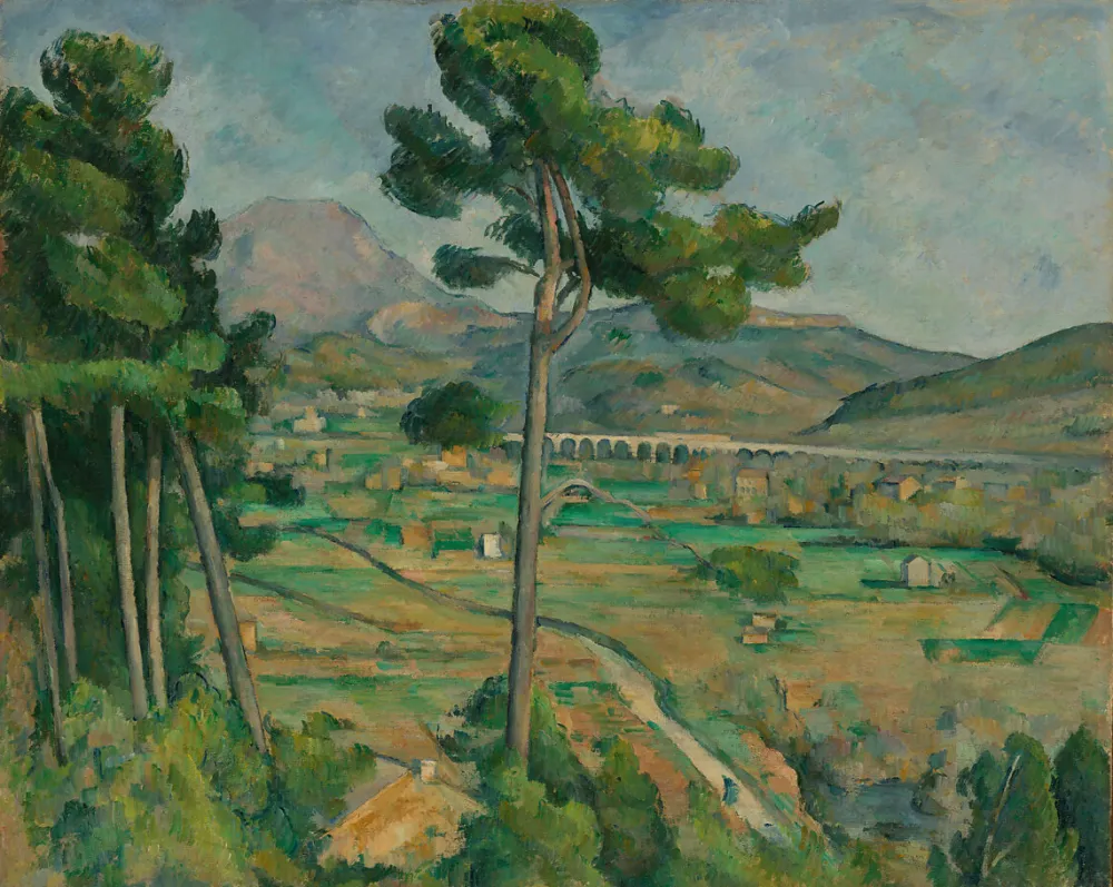 Pintar por números La montaña Sainte-Victoire y el viaducto – foto 2