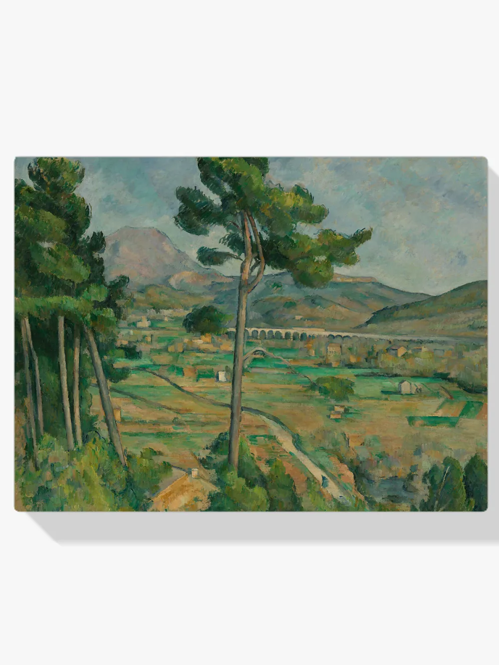 Pintar por números La montaña Sainte-Victoire y el viaducto