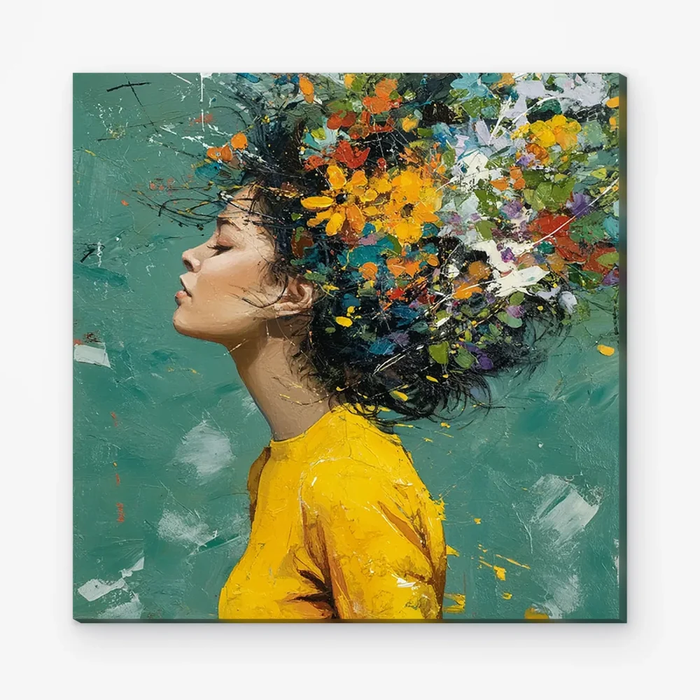 Pintar por Números - La niña y las flores