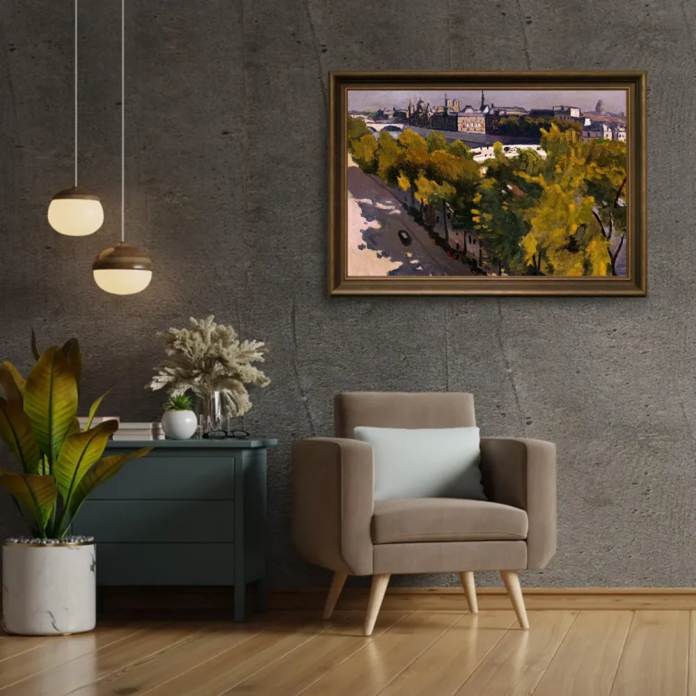 Pintar por números La orilla del Louvre y el Pont Neuf – foto 2