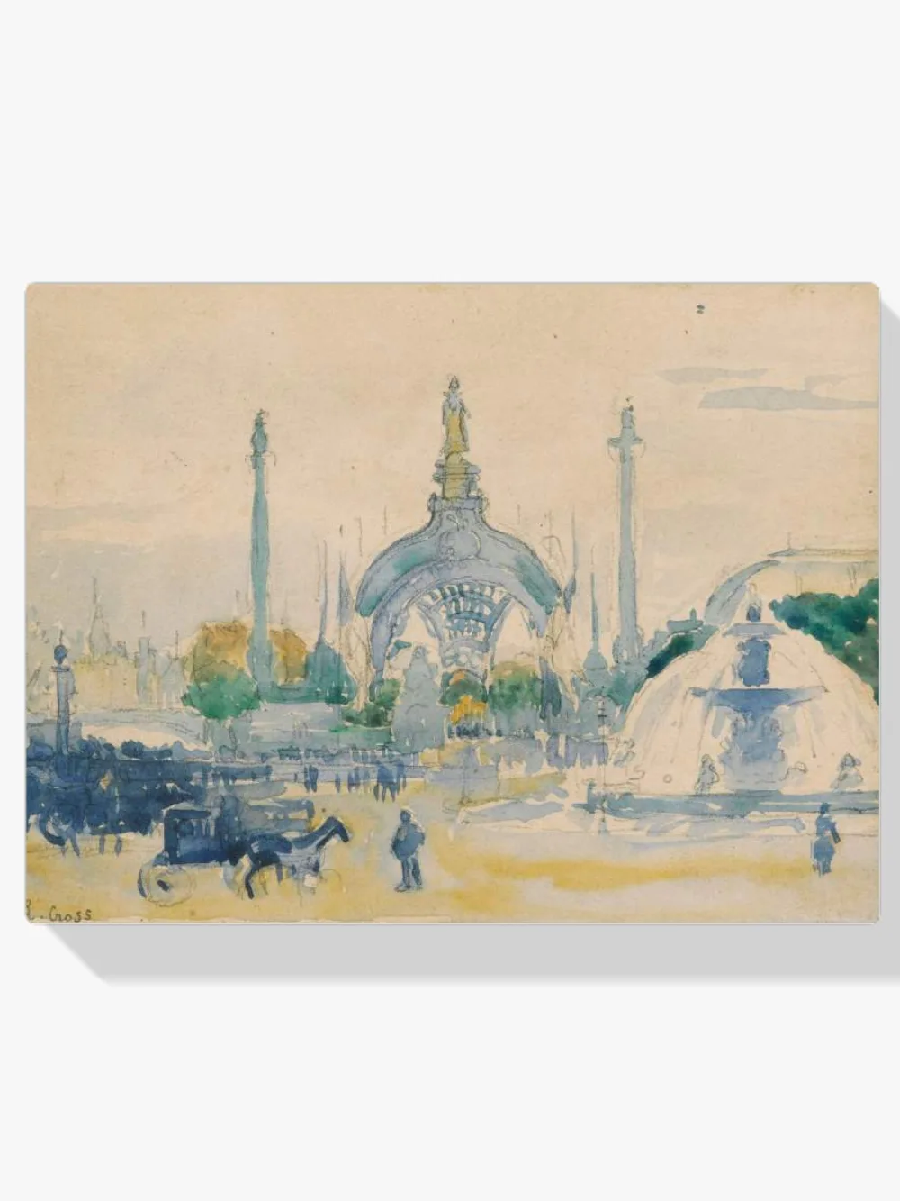 Pintar por números La plaza de la Concordia en la Exposición Universal