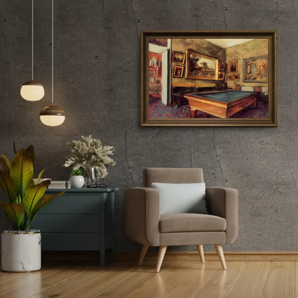 Pintar por números La sala de billar en Ménil-Hubert – foto 2