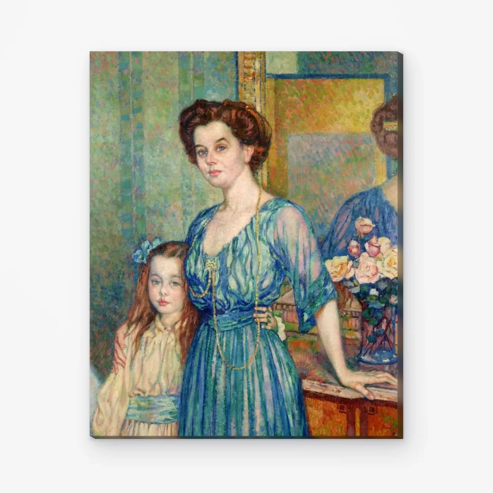 Pintar por Números - La señora Von Bodenhausen con su hija Luli