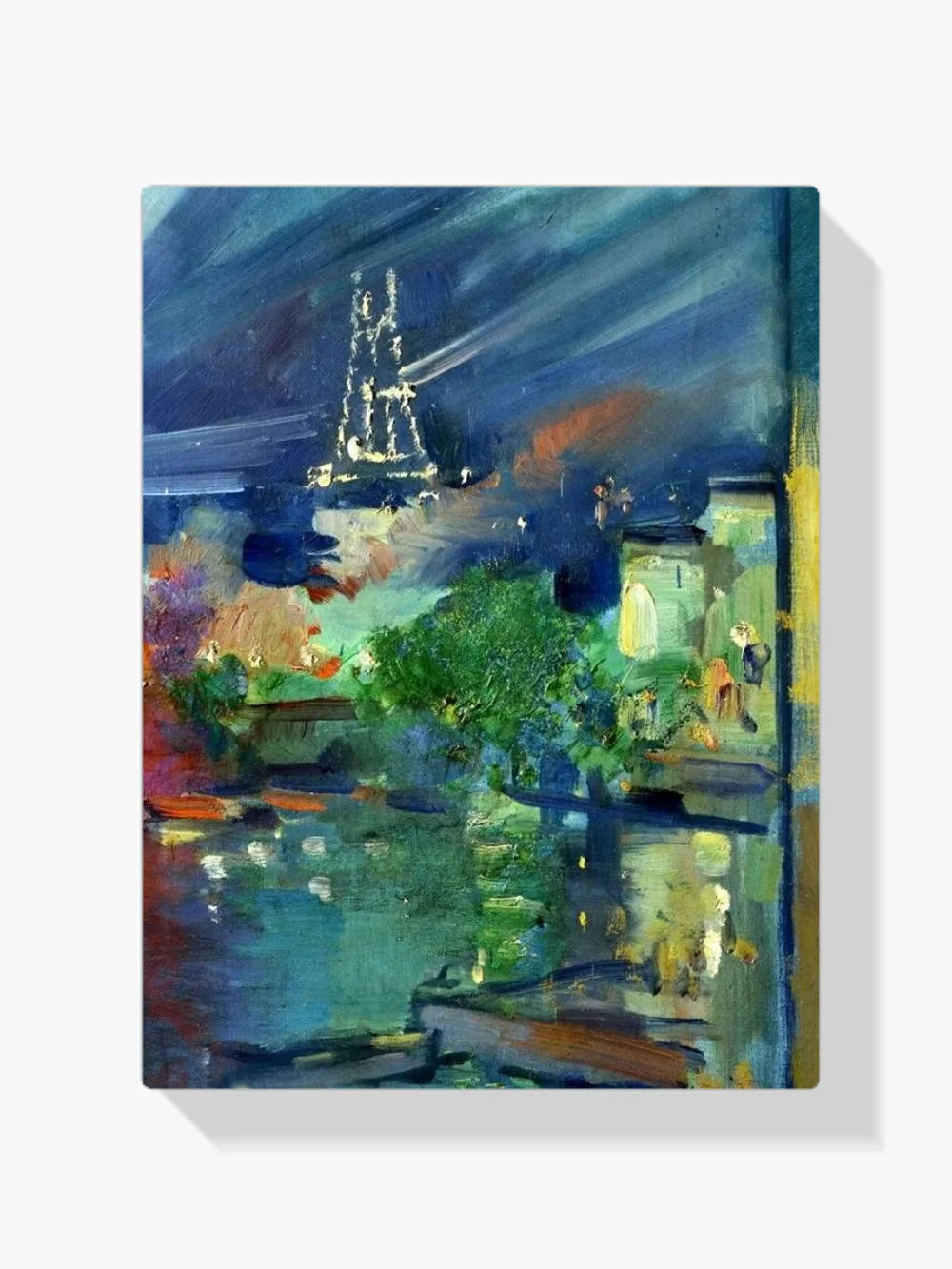 Pintar por números La torre Eiffel de noche