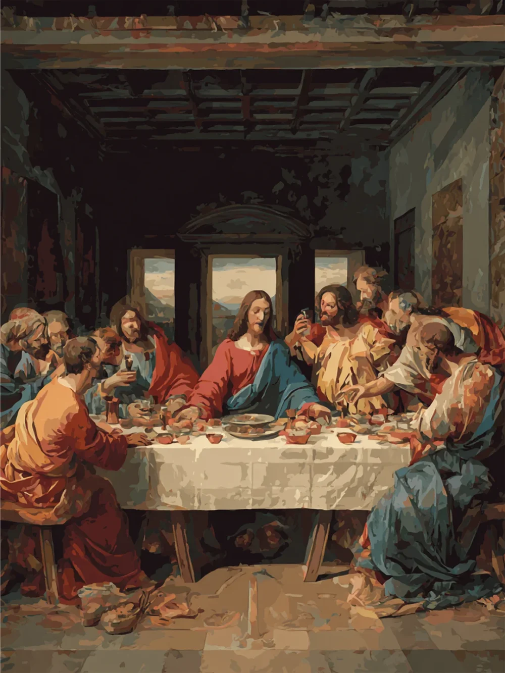 Pintar por números La última cena - Religioso – foto 2