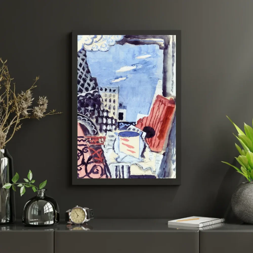 Pintar por números La ventana con vistas a la torre Eiffel – foto 3