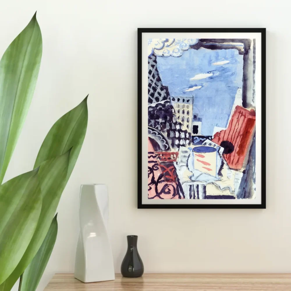 Pintar por números La ventana con vistas a la torre Eiffel – foto 4