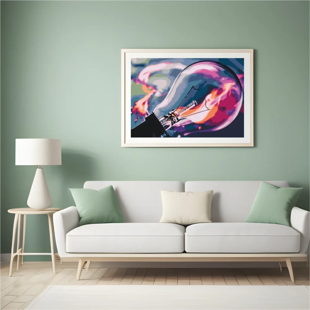 Pintar por números Lámpara de neón – foto 5