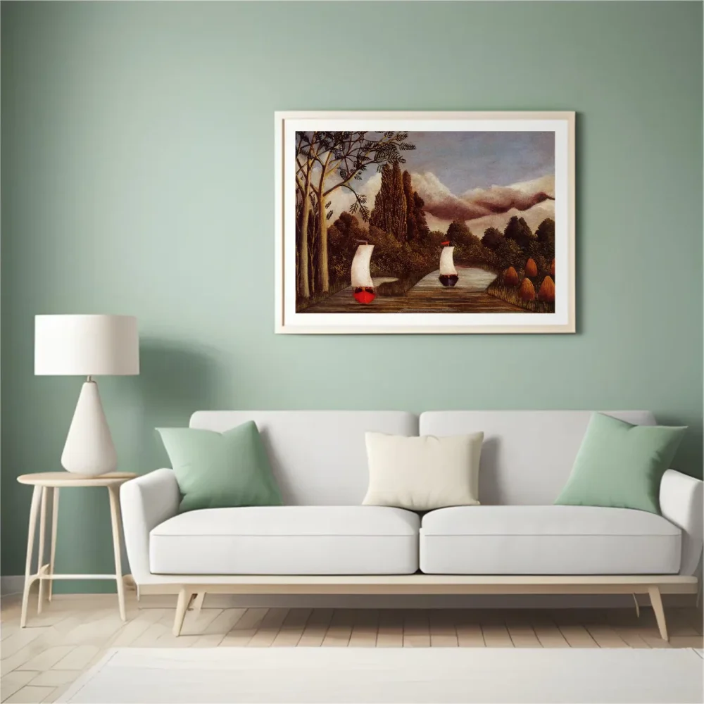 Pintar por números Las orillas del Oise - Henri Rousseau – foto 4