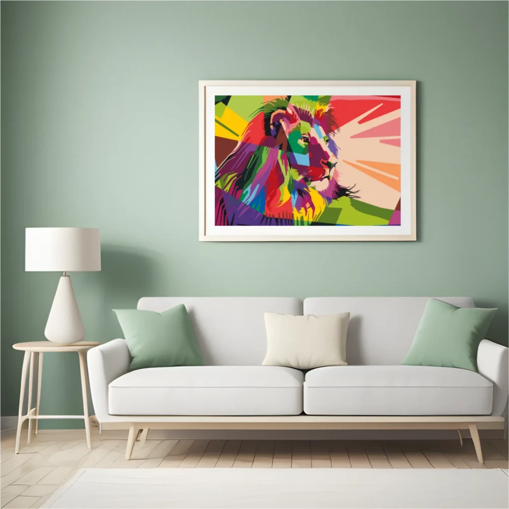 Pintar por números León de colores 2 – foto 5