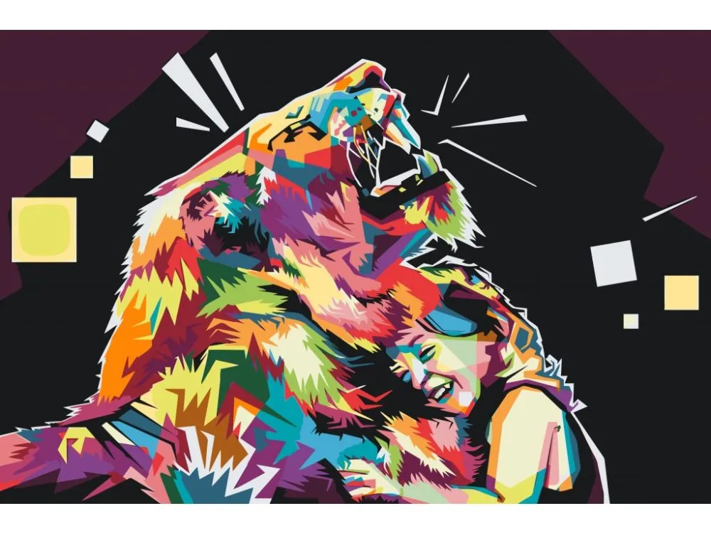 Pintar por números León de colores 3 – foto 2