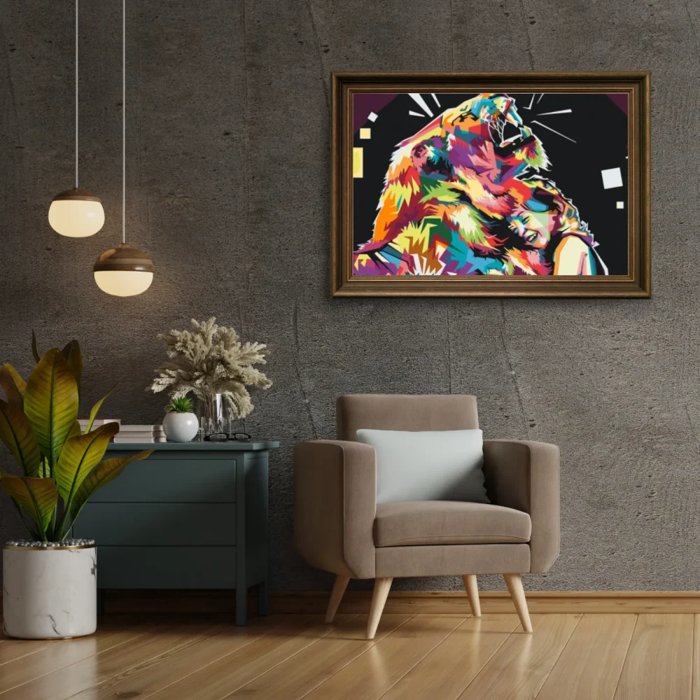 Pintar por números León de colores 3 – foto 3