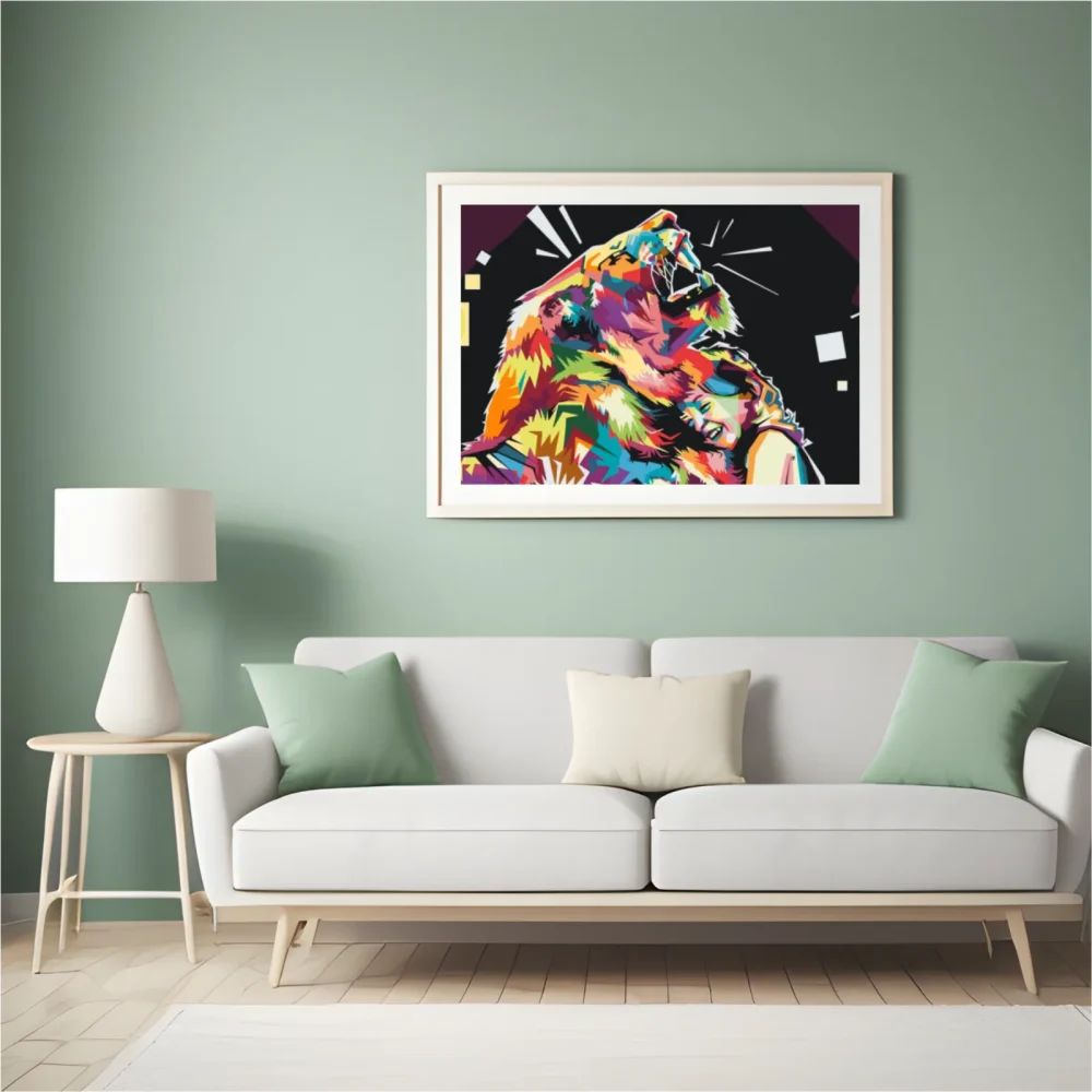 Pintar por números León de colores 3 – foto 5