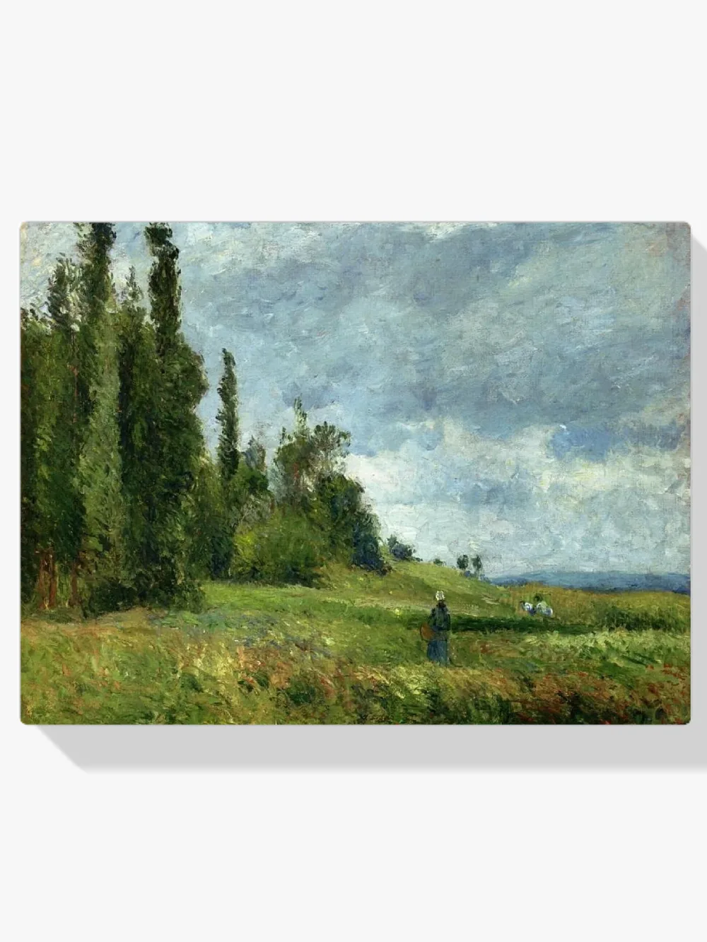 Pintar por números Les Grouettes, Pontoise, tiempo gris