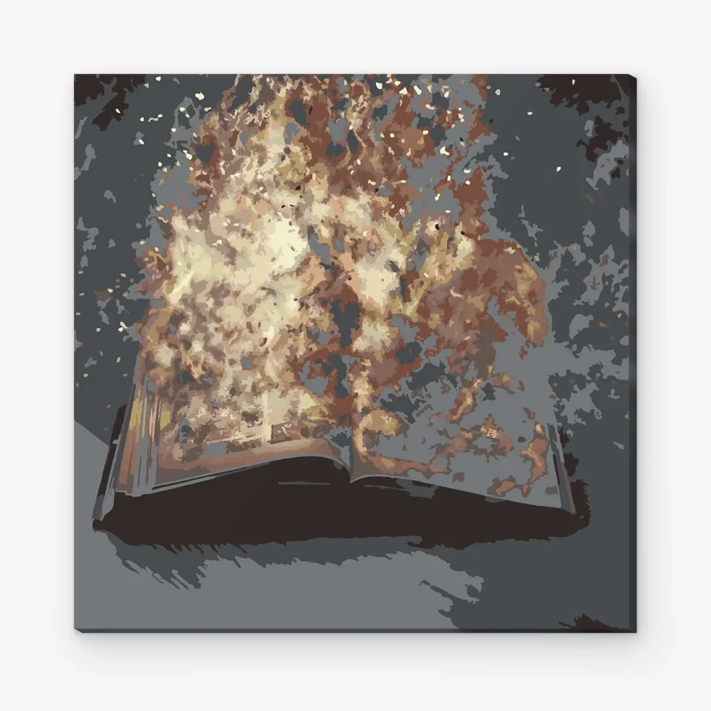 Pintar por Números - Libro en llamas