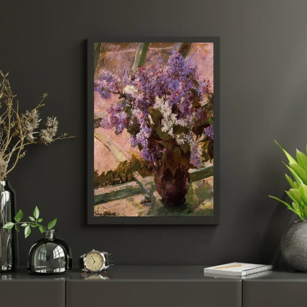 Pintar por números Lilas en una ventana – foto 3