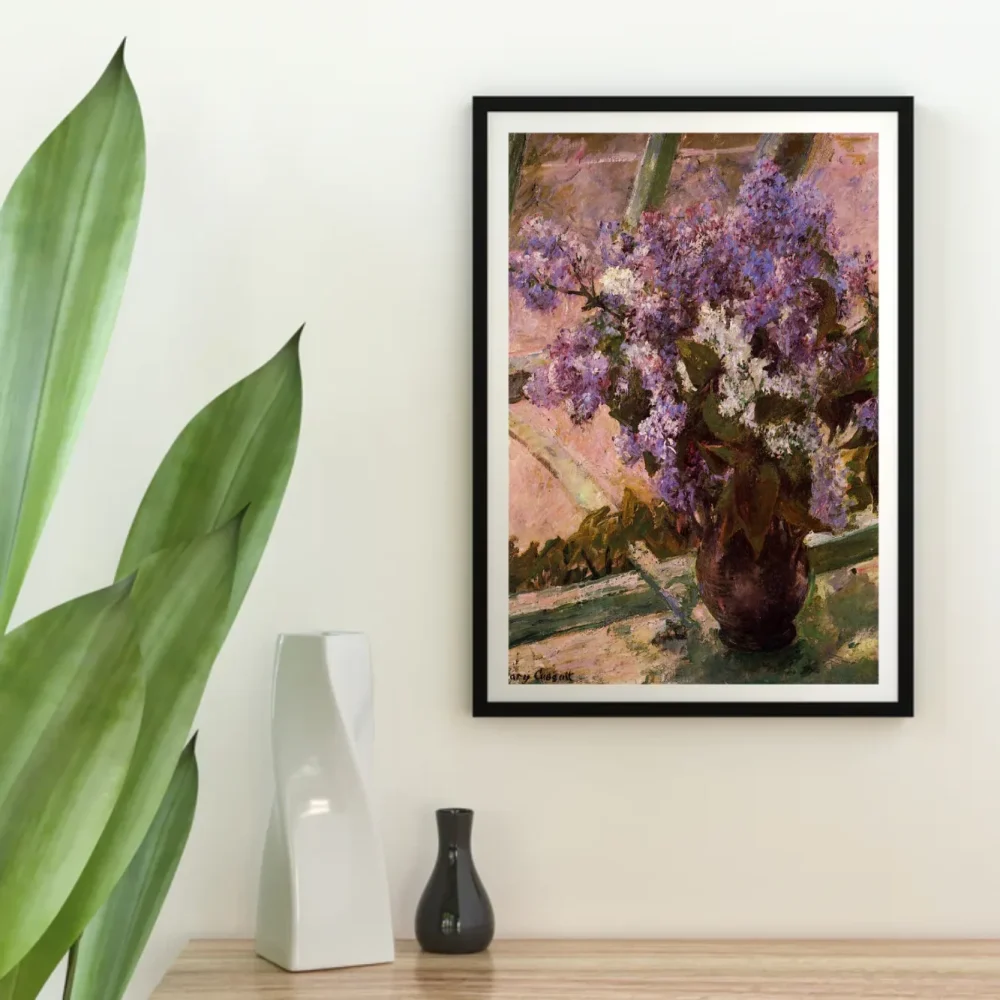 Pintar por números Lilas en una ventana – foto 4