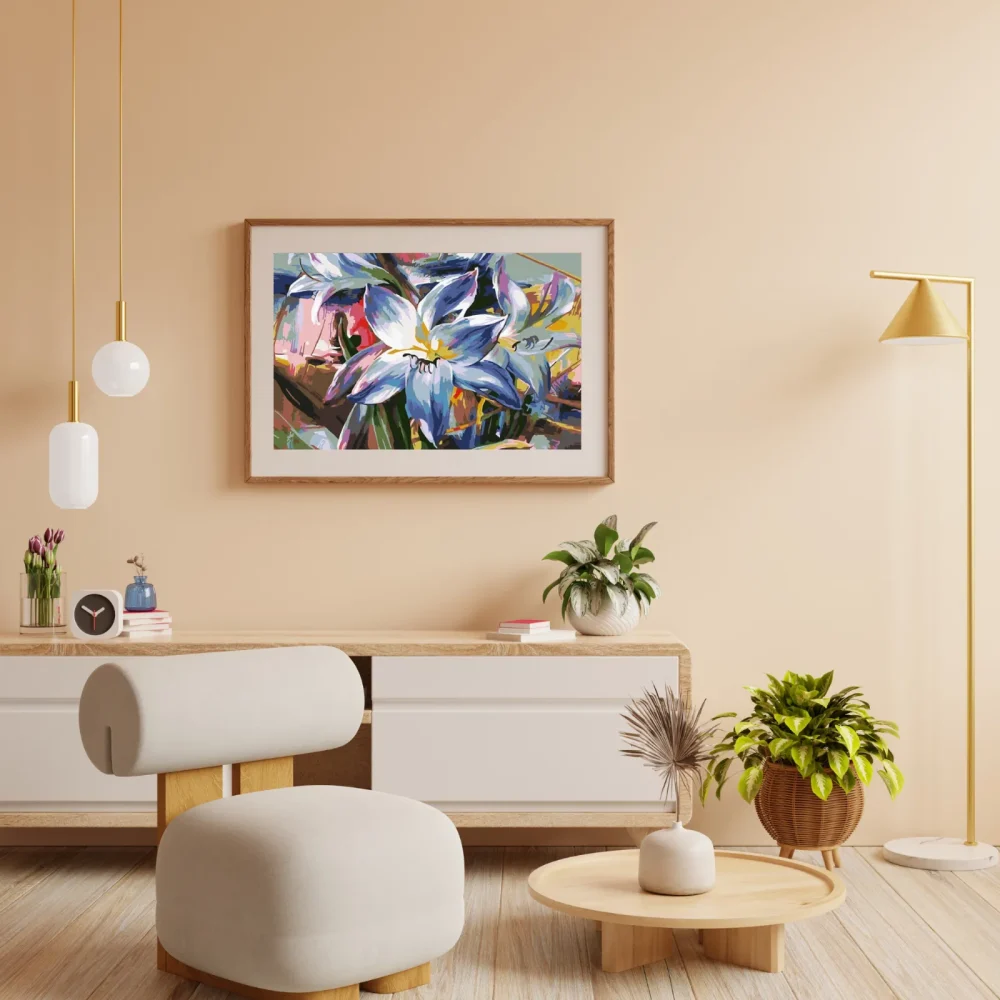 Pintar por números Lirios luminosos – foto 4