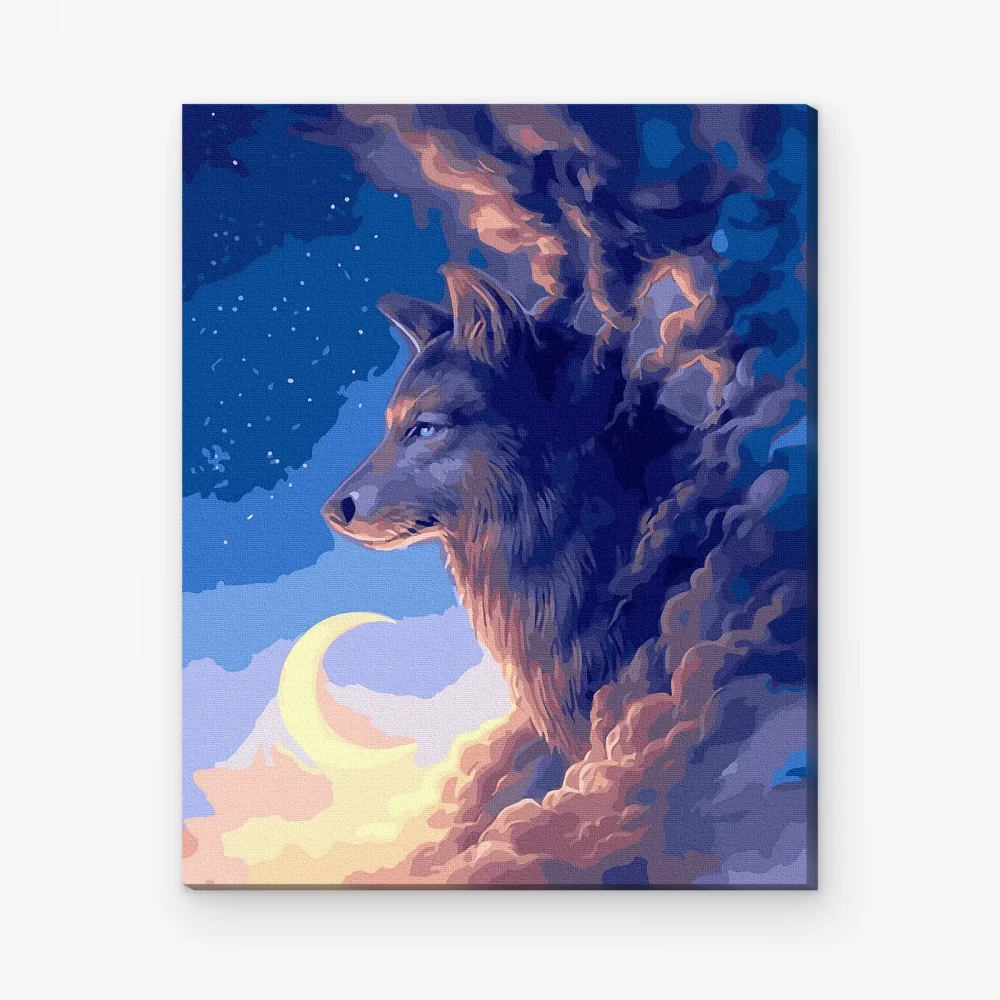 Pintar por Números - Lobo de medianoche
