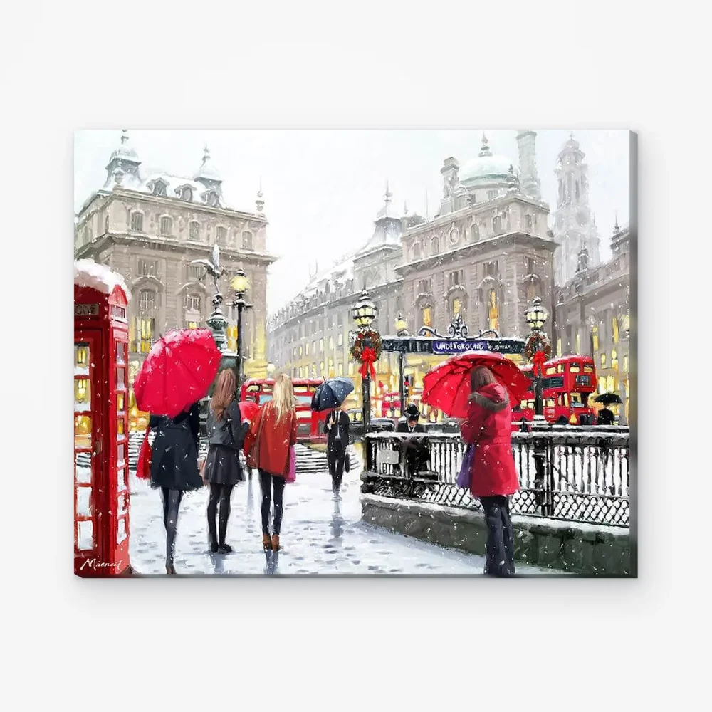 Pintar por Números - Londres bajo la nieve