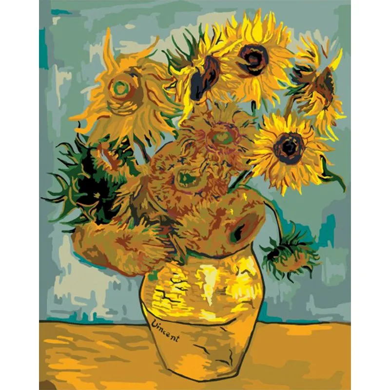 Pintar por números Los girasoles de Van Gogh – foto 2