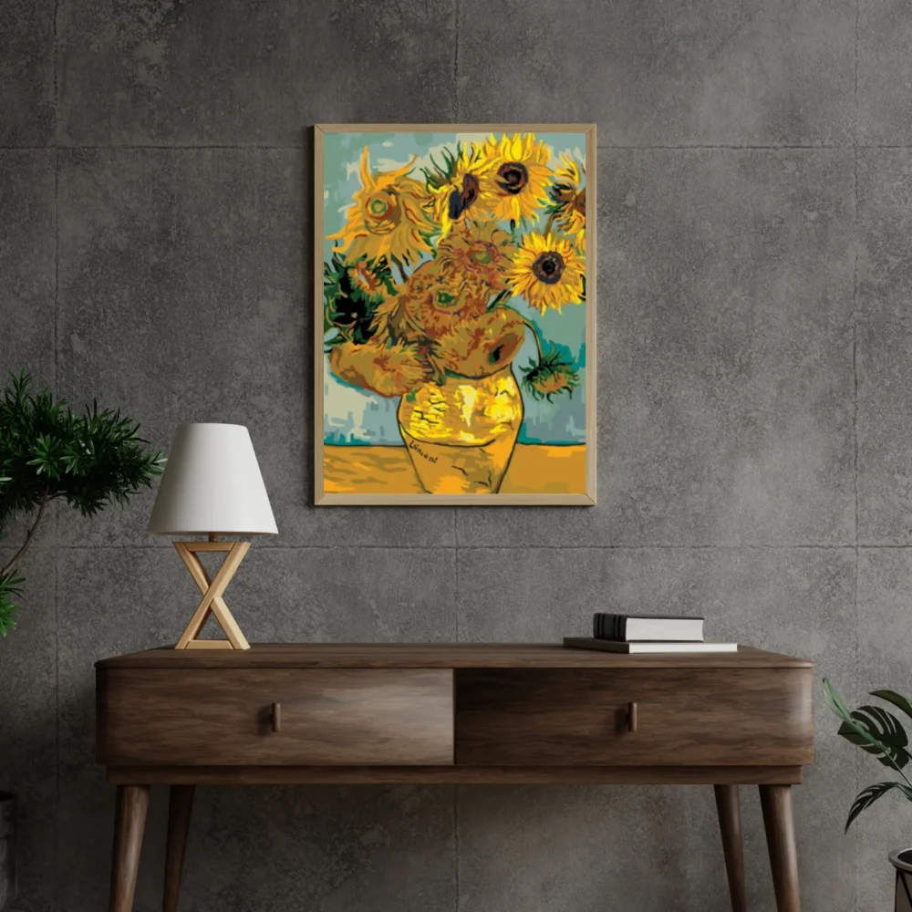 Pintar por números Los girasoles de Van Gogh – foto 4