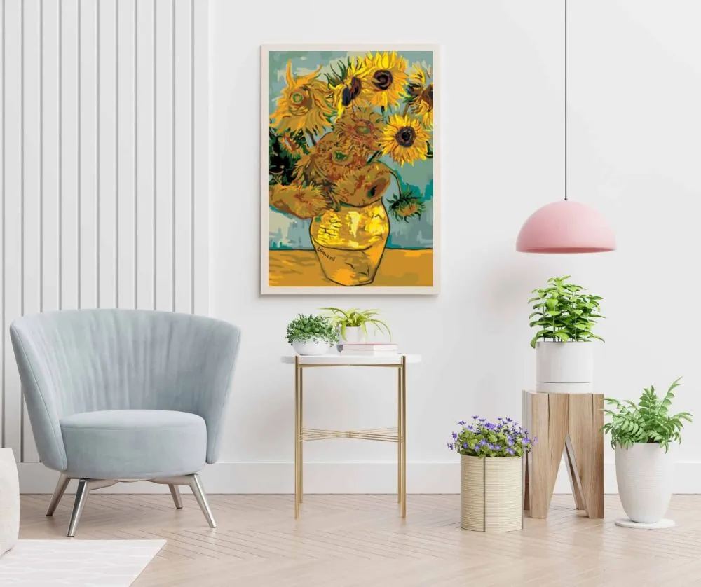 Pintar por números Los girasoles de Van Gogh – foto 5