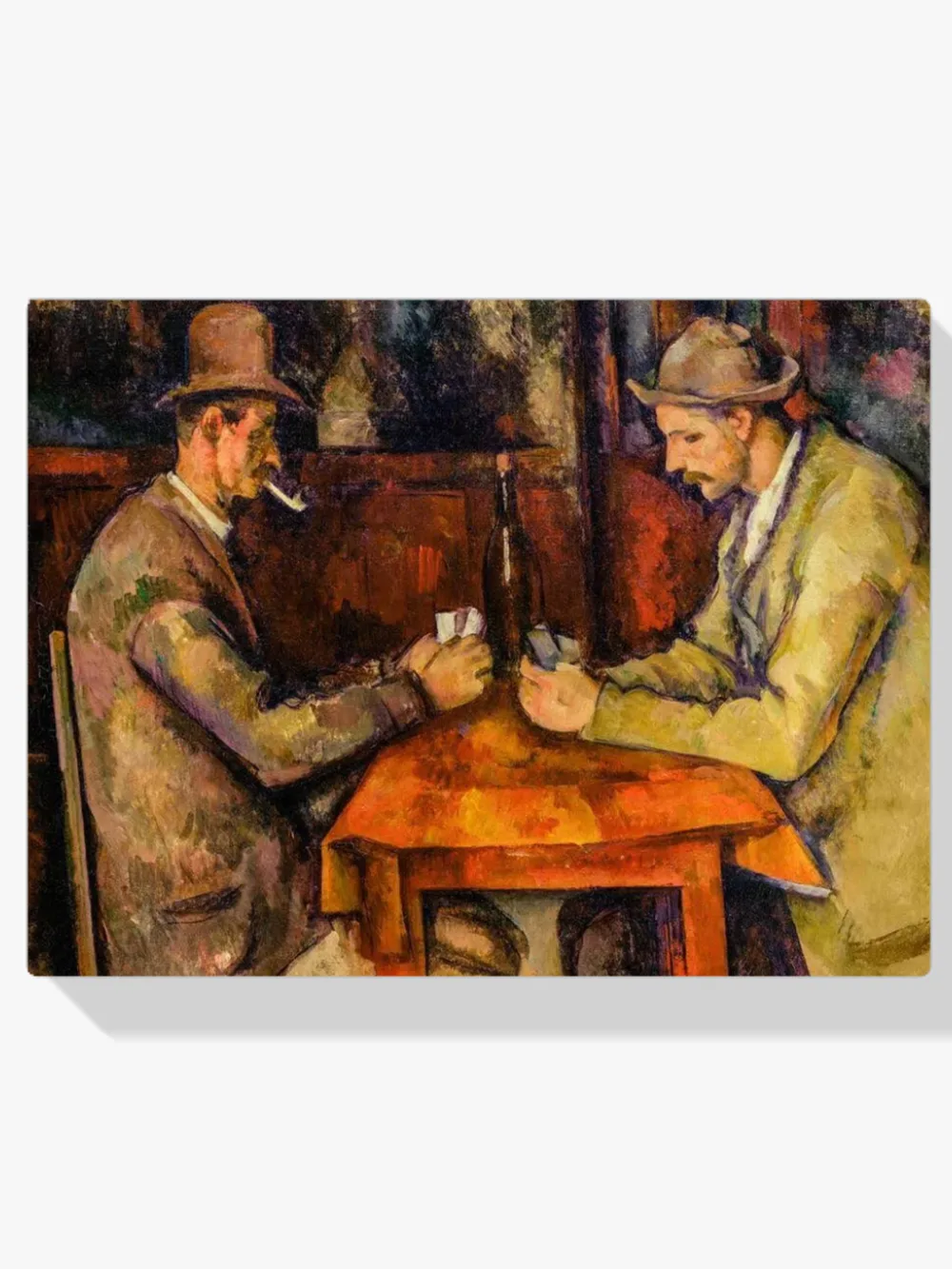 Pintar por números Los jugadores de cartas