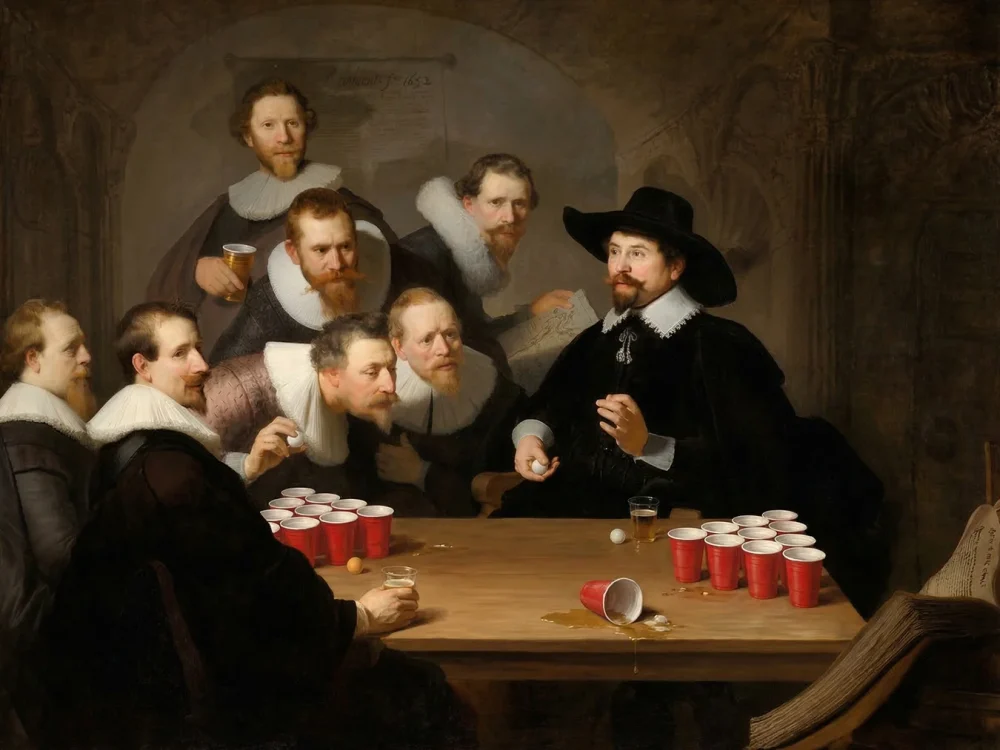 Pintar por números Los síndicos jugando al beer pong – foto 2