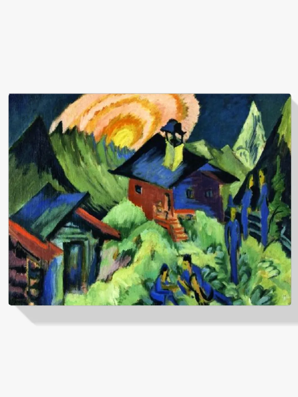 Pintar por números Luna naciente sobre el Stafelalp