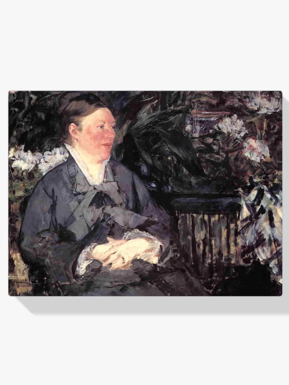 Pintar por números Madame Manet en el invernadero