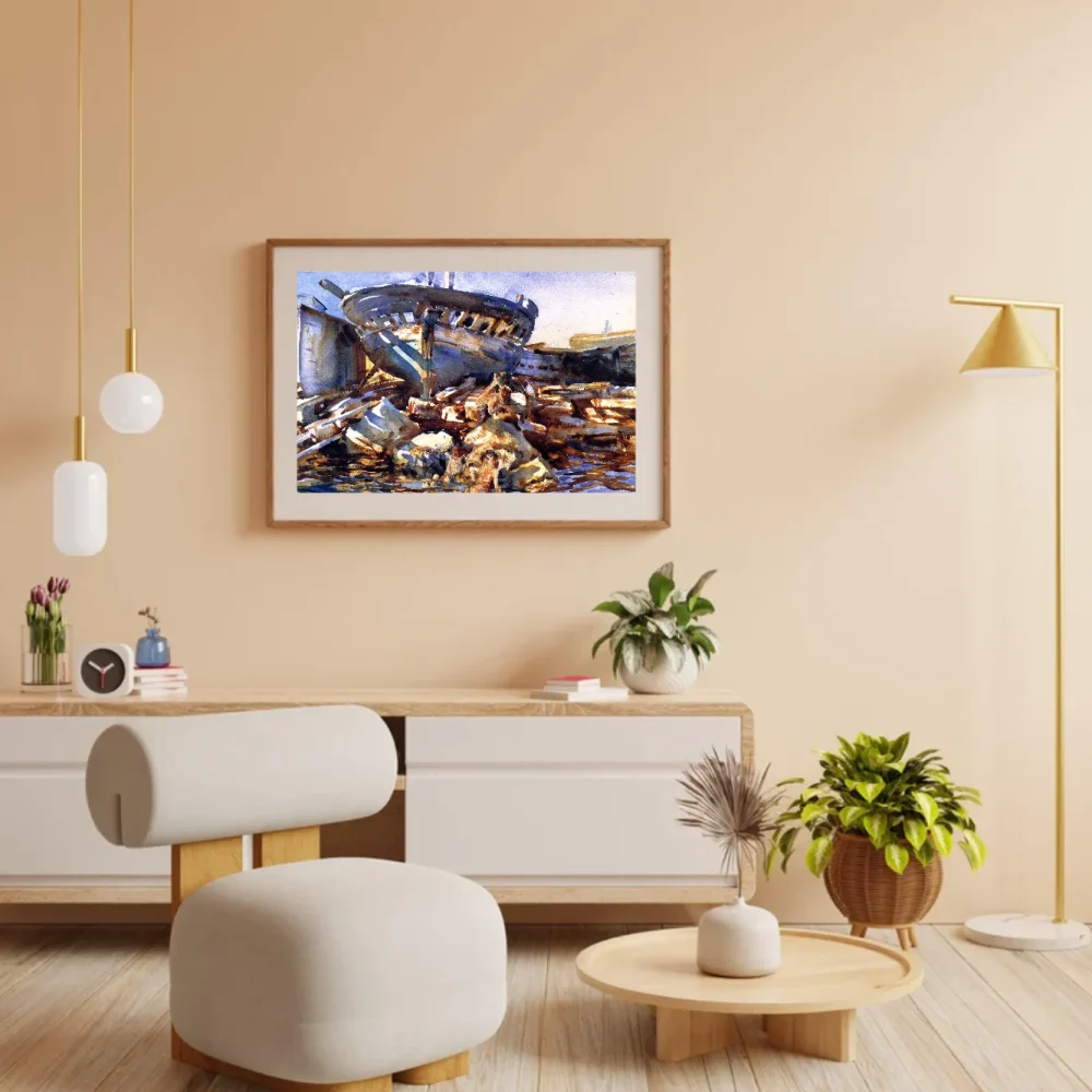 Pintar por números Madera y restos de naufragio – foto 3