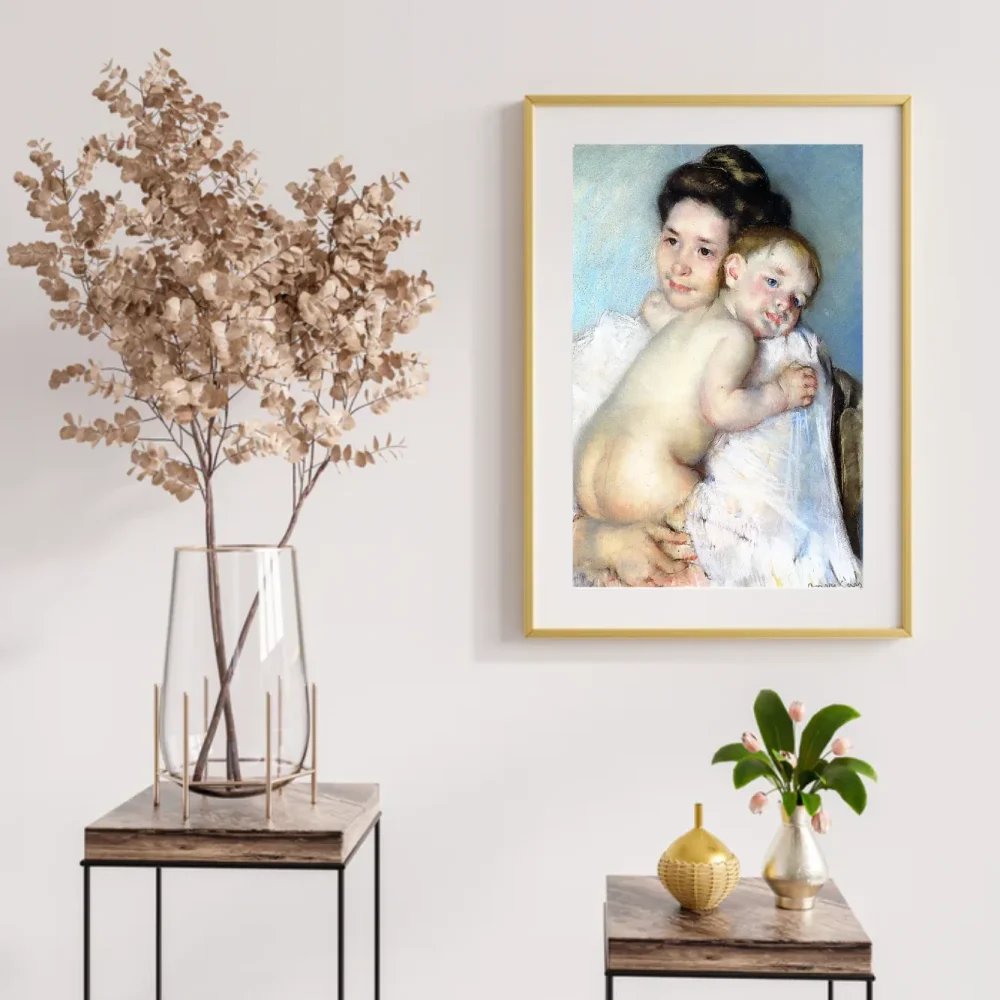 Pintar por números Madre Berthe sosteniendo a su bebé – foto 2
