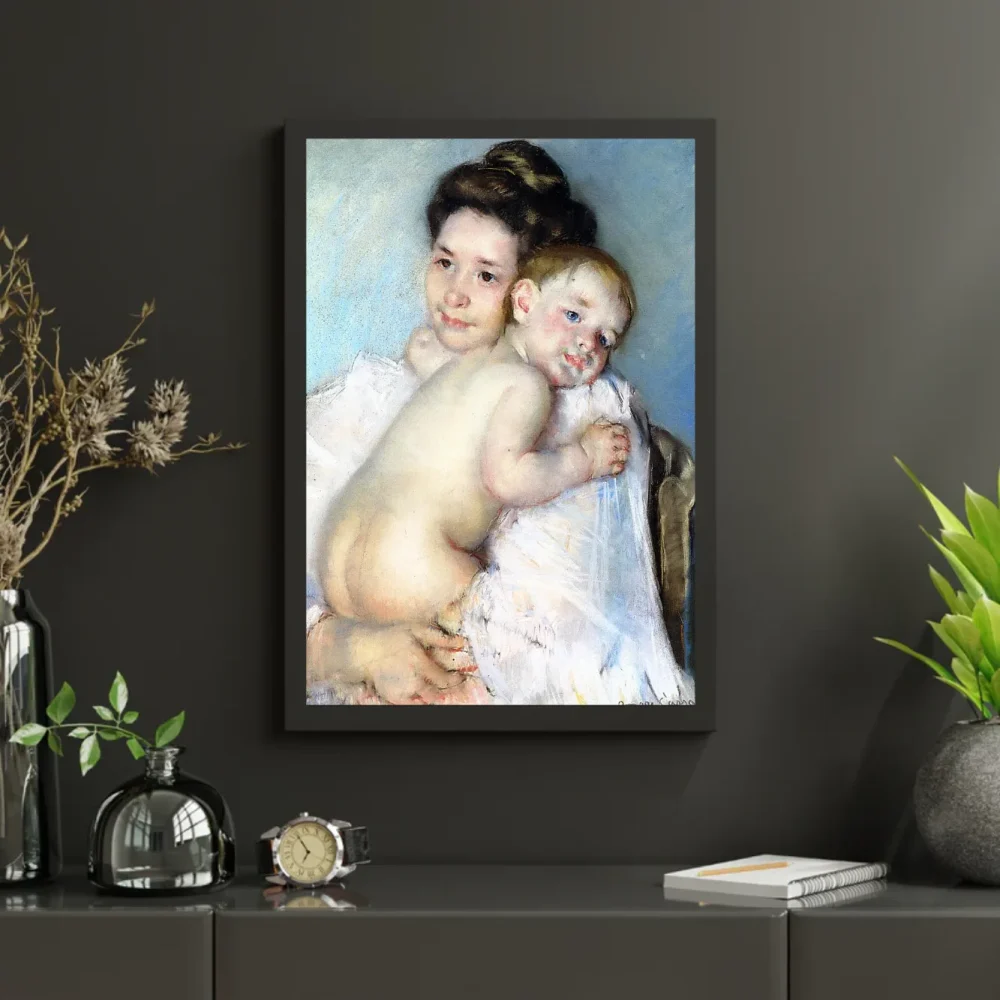 Pintar por números Madre Berthe sosteniendo a su bebé – foto 3