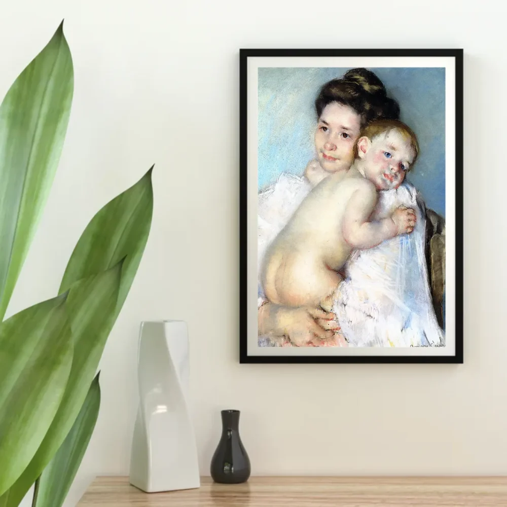 Pintar por números Madre Berthe sosteniendo a su bebé – foto 4