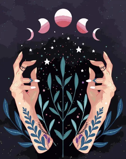 Pintar por números Manos espirituales – foto 2