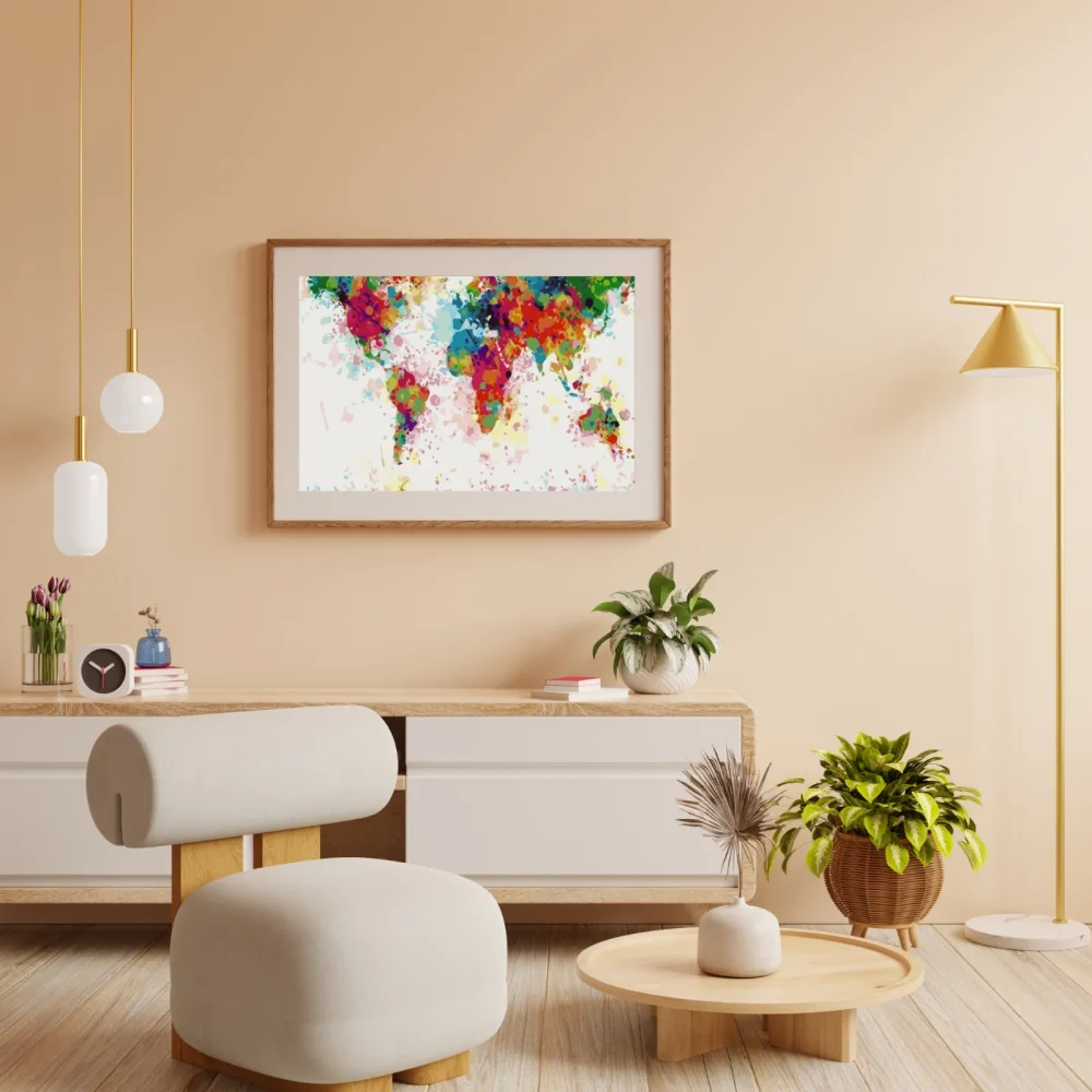 Pintar por números Mapamundi de colores – foto 4