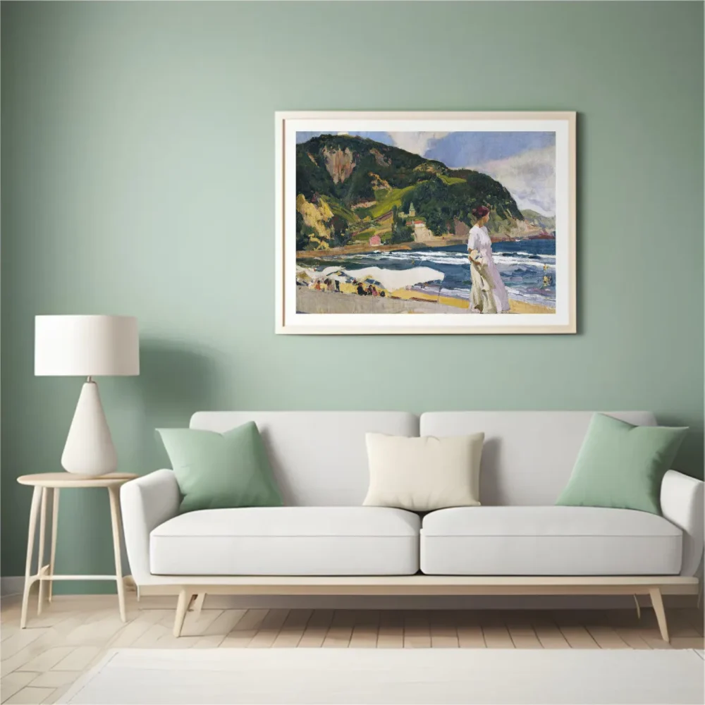 Pintar por números María en la playa de Zarauz – foto 4