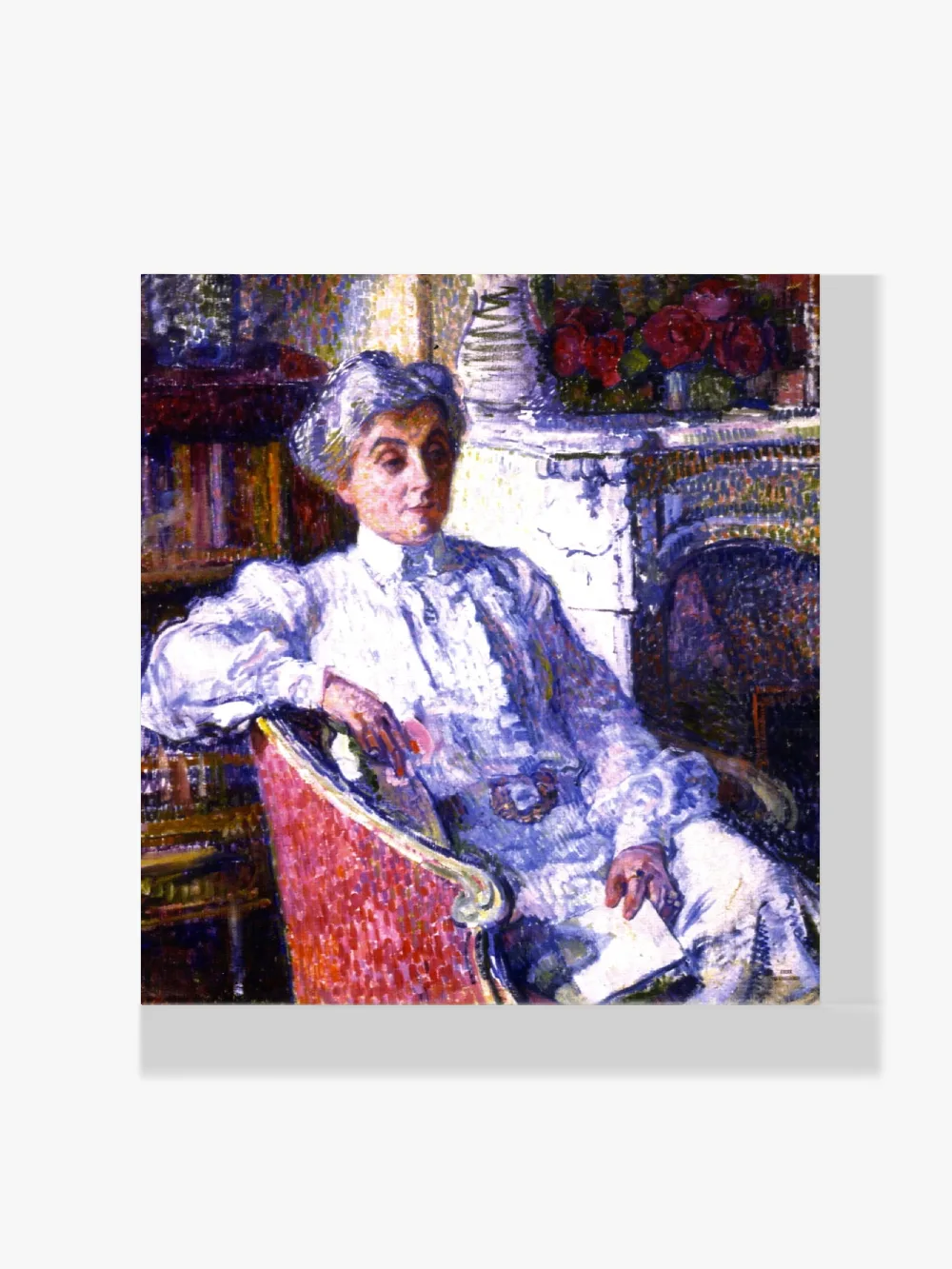Pintar por números Maria van Rysselberghe junto al fuego