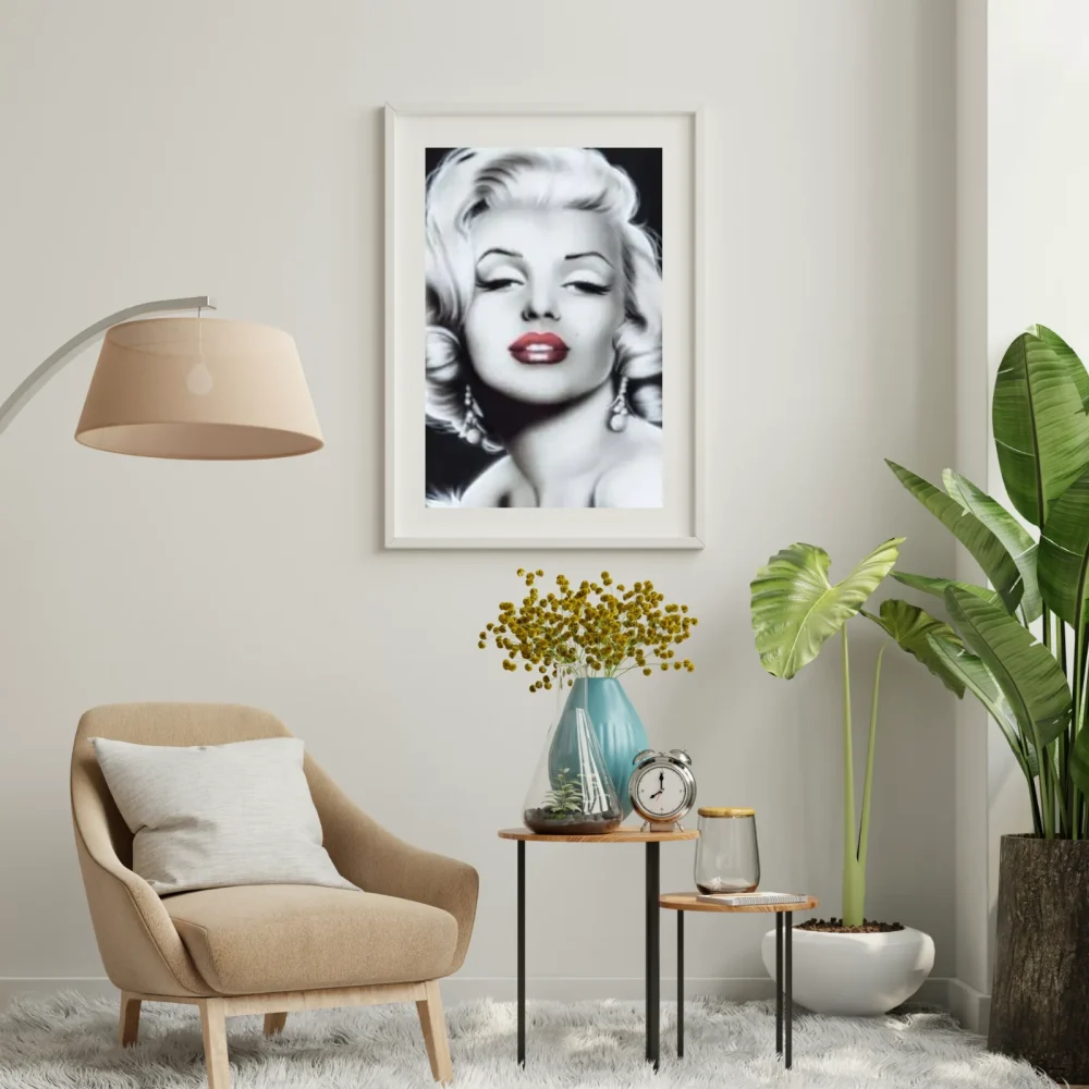 Pintar por números Marilyn Monroe en blanco y negro – foto 3