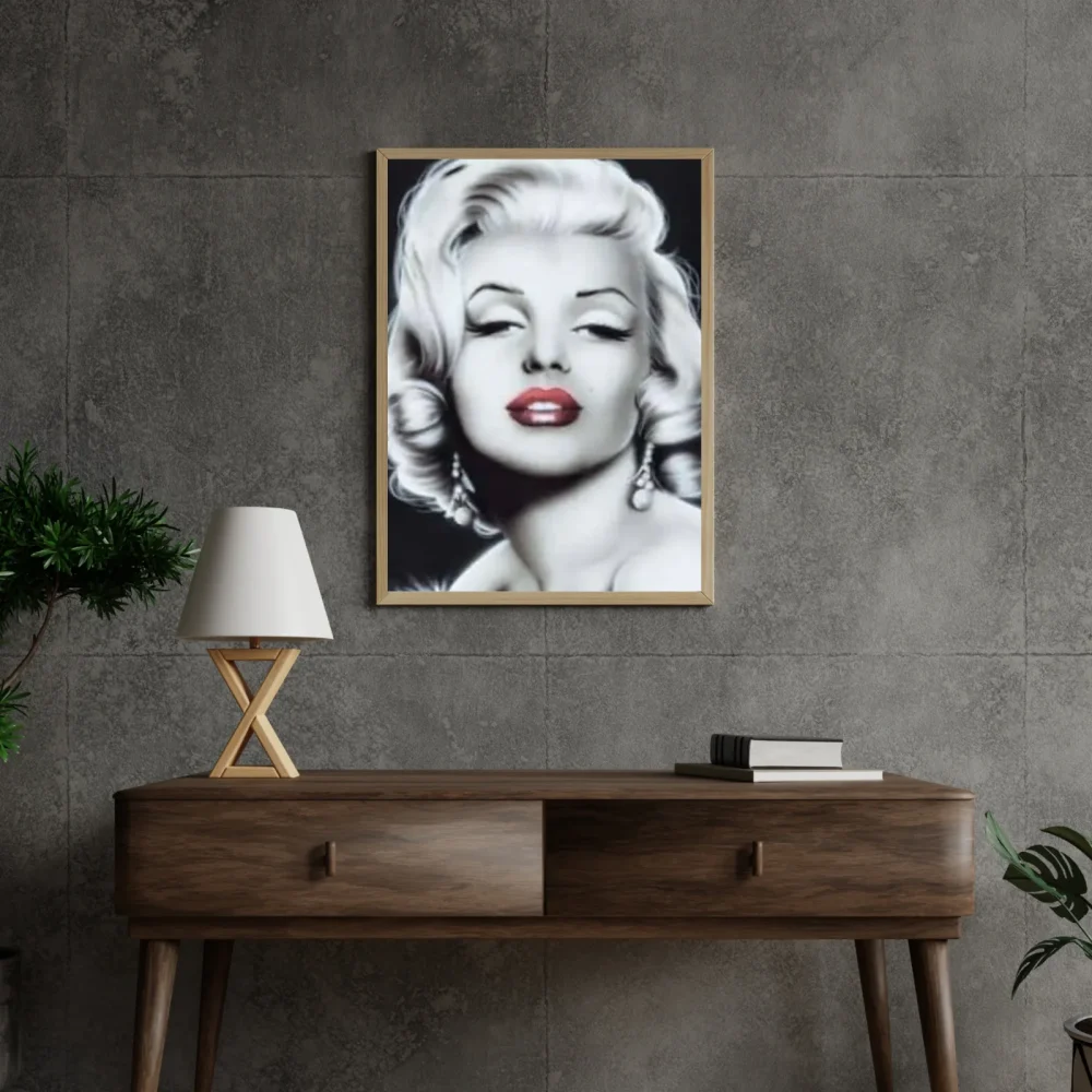Pintar por números Marilyn Monroe en blanco y negro – foto 4