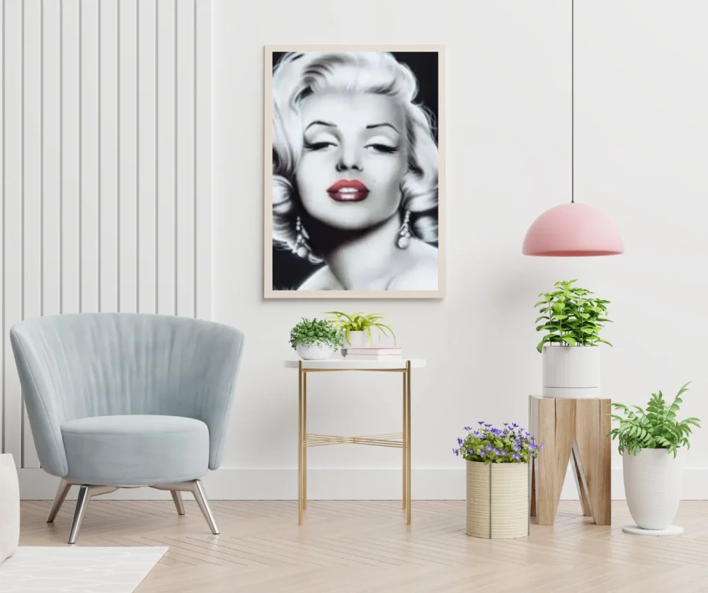 Pintar por números Marilyn Monroe en blanco y negro – foto 5