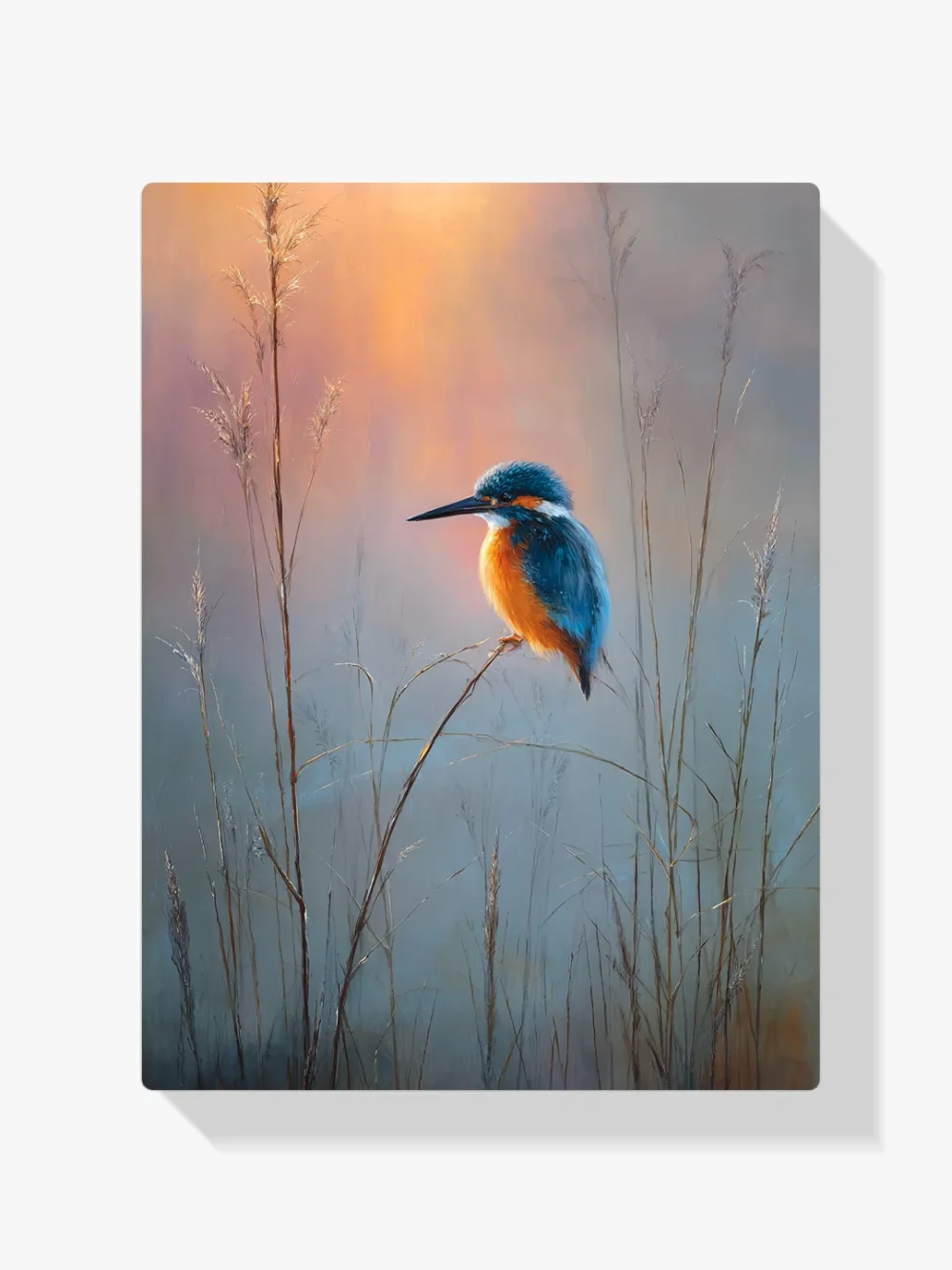 Pintar por números Martín pescador al amanecer
