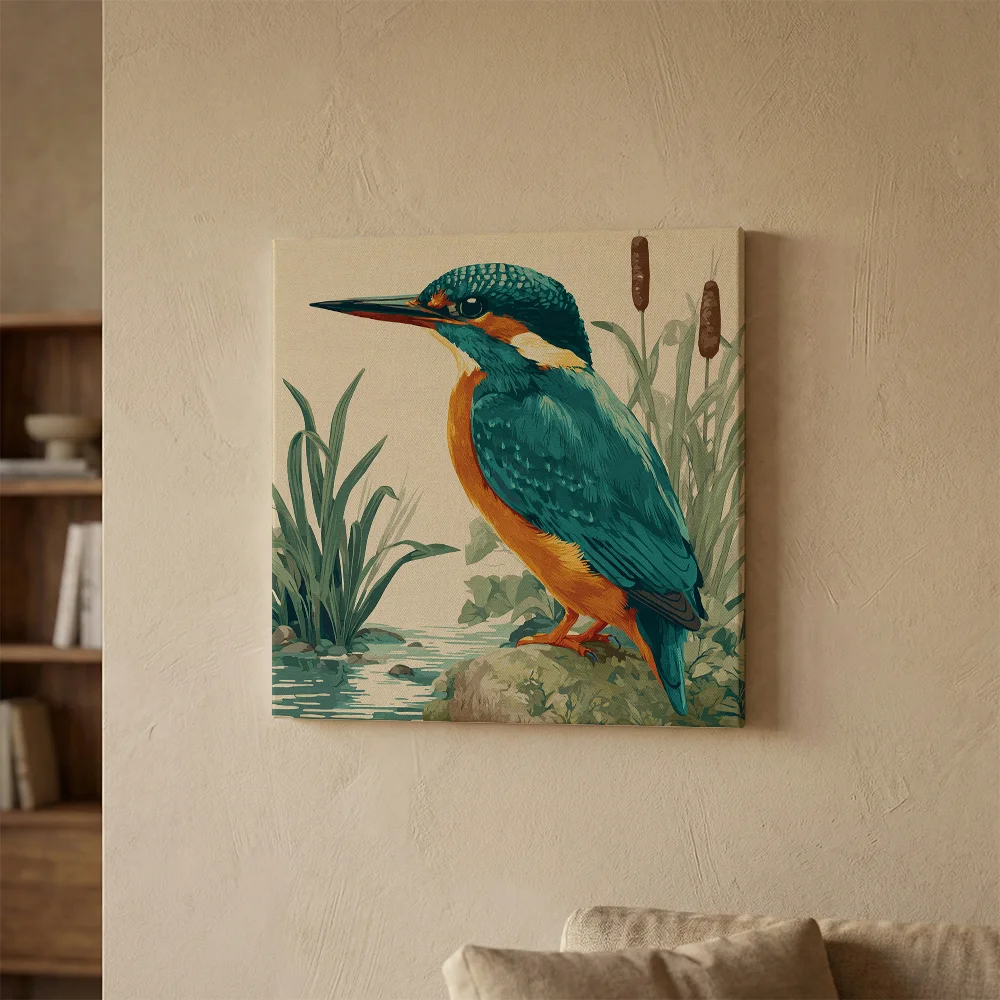 Pintar por números Martín pescador del gabinete de historia natural – foto 3