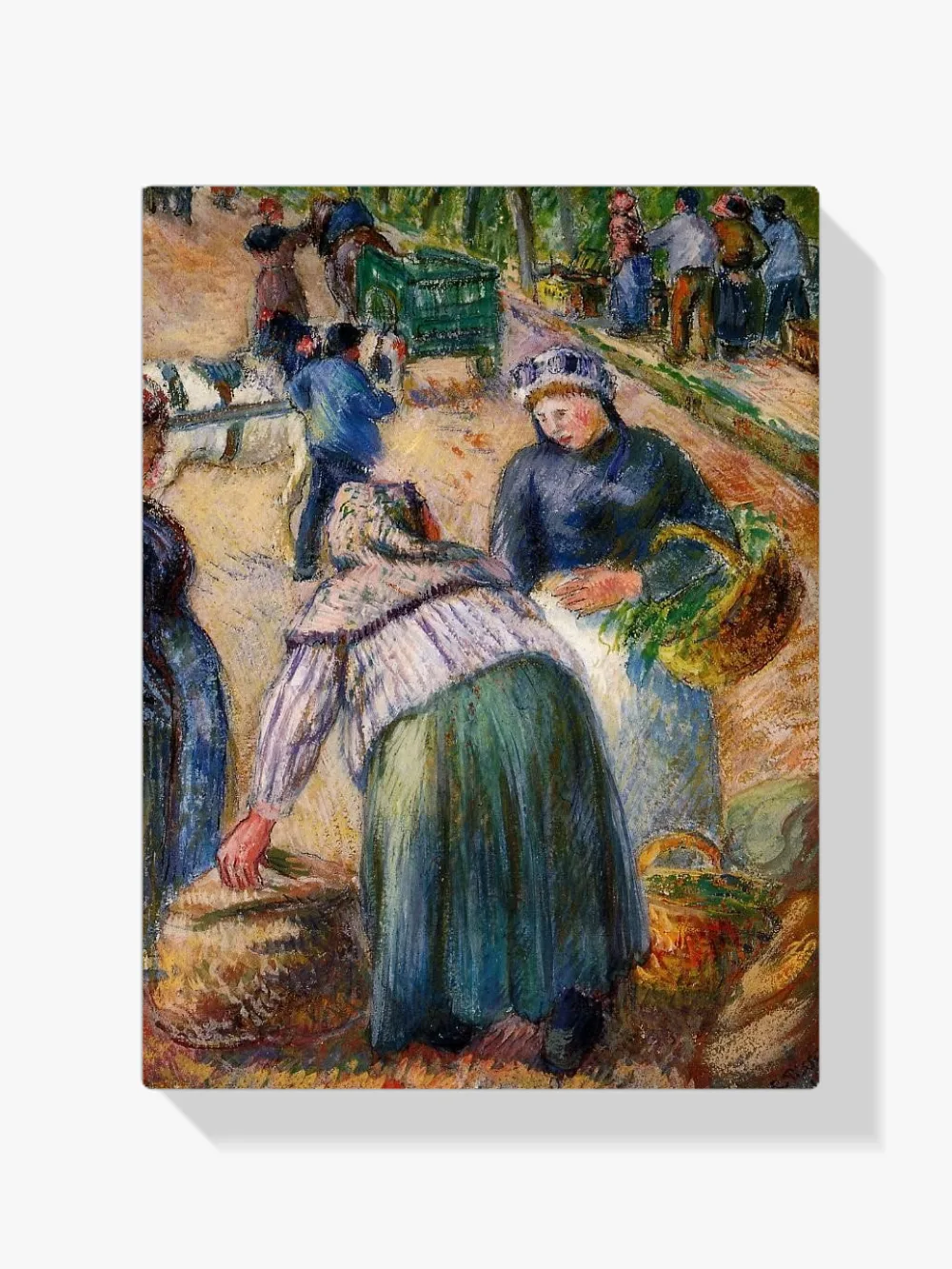 Pintar por números Mercado de patatas en el bulevar des Fossés, Pontoise