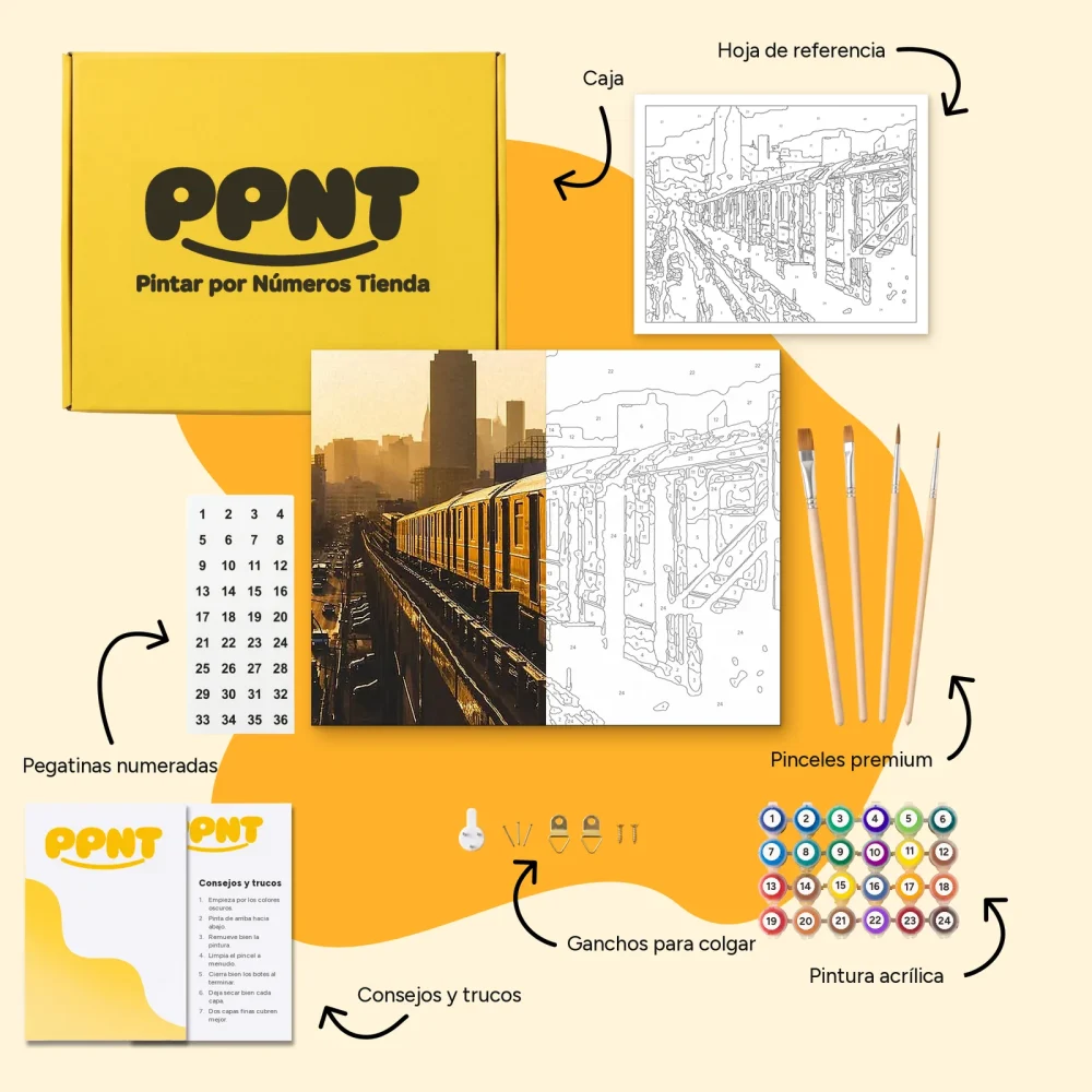 Pintar por Números - Metro de Nueva York