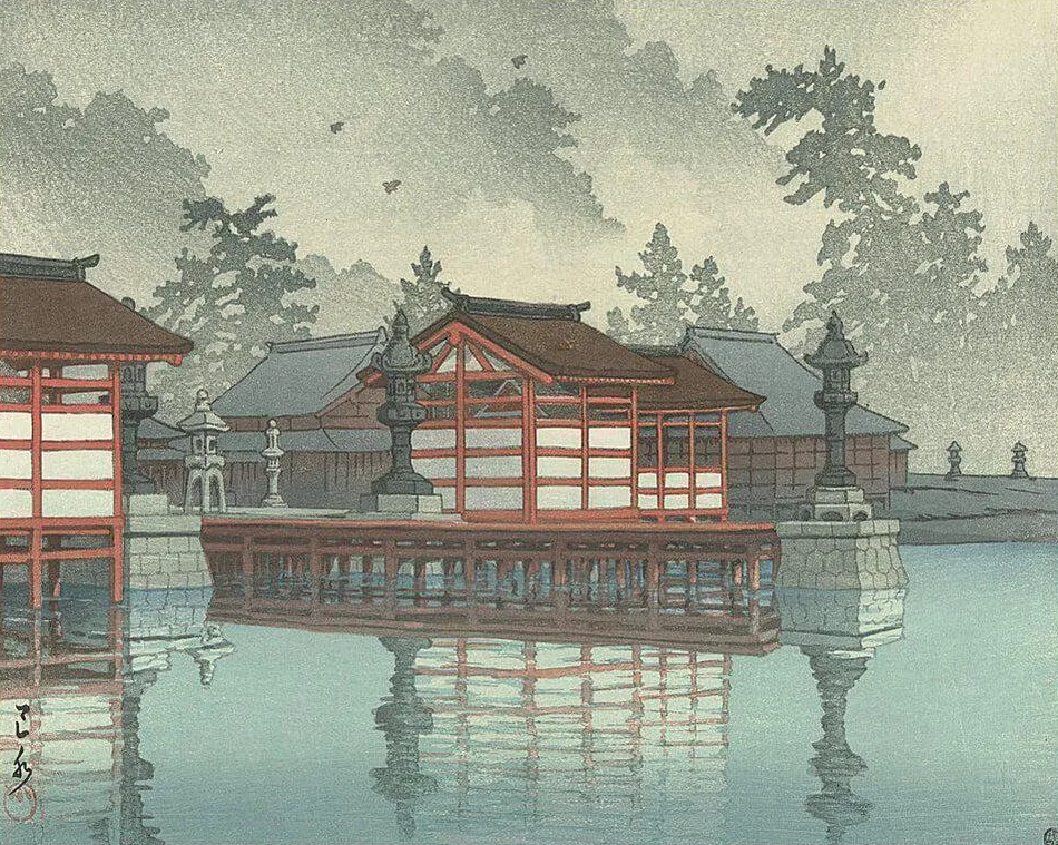 Pintar por números Miyajima en la niebla – foto 2