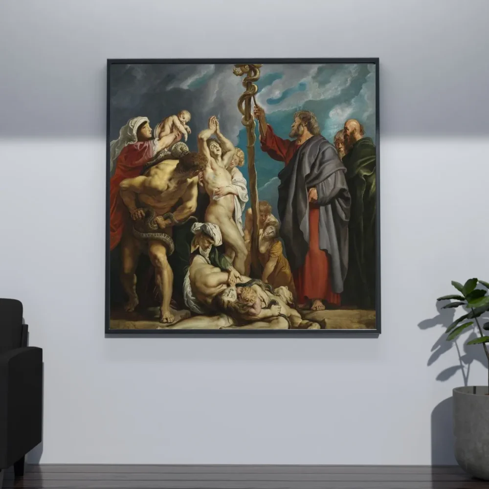 Pintar por números Moisés y la serpiente de bronce – foto 4