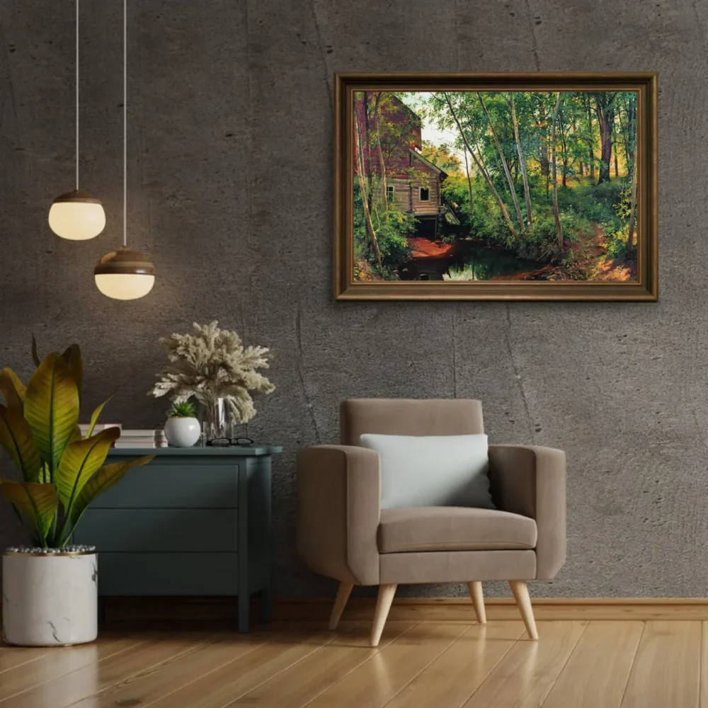 Pintar por números Molino en el bosque – foto 2